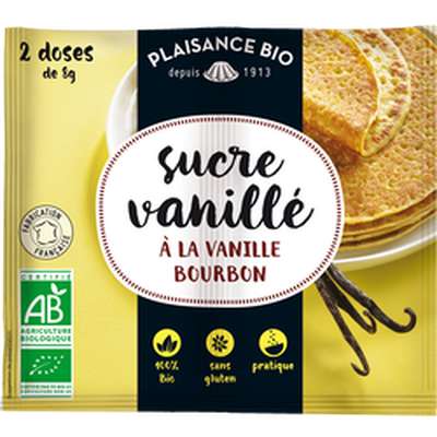 Sucre Vanillé BIO, Plaisance BIO (16 g)