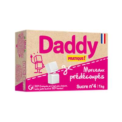 Sucre en morceaux prédécoupés n°4, Daddy (1 kg)