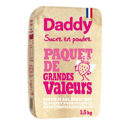 Sucre en poudre, Daddy (1,5 Kg)