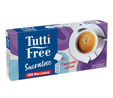 Edulcorant à base de sucre en morceaux, Tutti Free (x 208, 290 g)