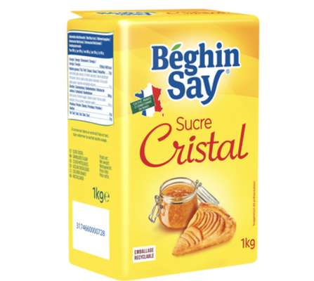Sucre cristal, Beghin Say (1 kg)