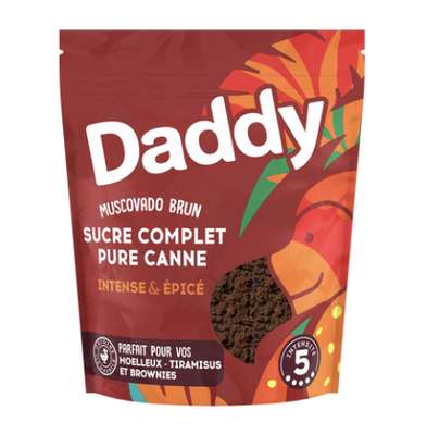 Sucre complet brun pure canne, Daddy (500 g)