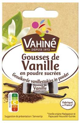 Gousses de Vanille en poudre sucrées, Vahiné  (8 g)