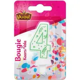 Bougie d'anniversaire chiffre n°4, Vahiné (x 1)