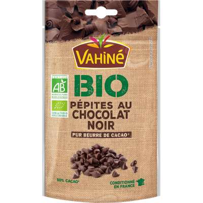 Pépites de chocolat noir BIO, Vahiné (100 g)