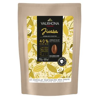 Fèves de chocolat Jivara 40%, Valrhona (250 g)