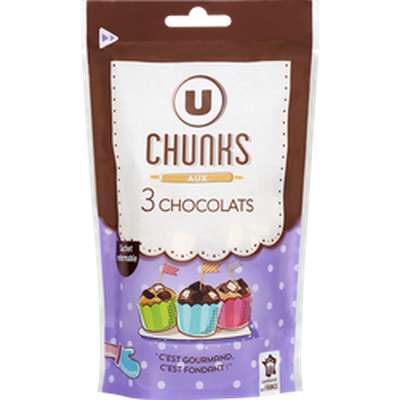 Chunks 3 Chocolats, U (100 g)