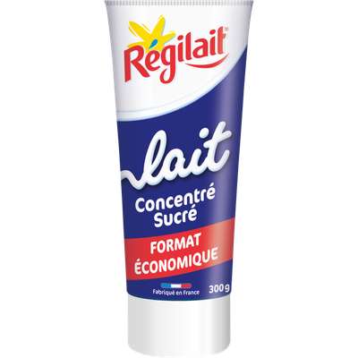Lait entier concentré sucré, Régilait (300 g)