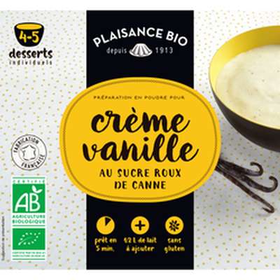 Préparation pour crème gourmande à la vanille BIO, Plaisance BIO (40 g)
