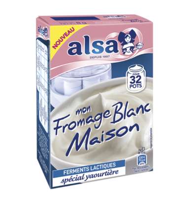 Préparation Fromage Blanc, Alsa (x 4, 8 g)