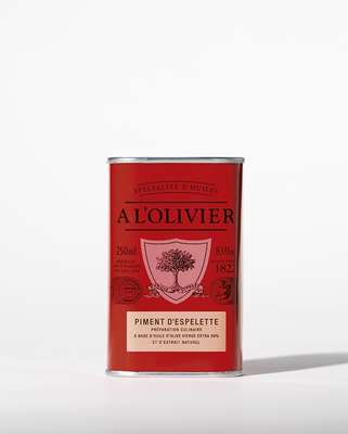 Huile d'olive aromatique au piment d'Espelette, A l'Olivier (25 cl)