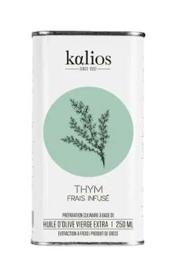 Huile d'olive infusée au thym, Kalios (25 cl)