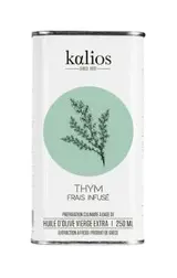 Huile d'olive infusée au thym, Kalios (25 cl)