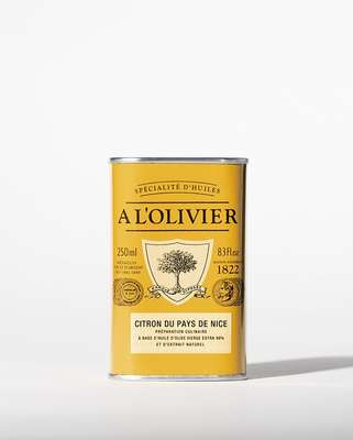 Huile d'olive aromatique au citron du pays de Nice, A l'Olivier (25 cl)