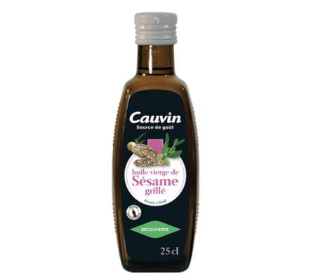 Huile extra vierge sésame grillé, Cauvin (25 cl)