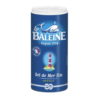 Sel fin iodé et fluoré, La Baleine (600 g)