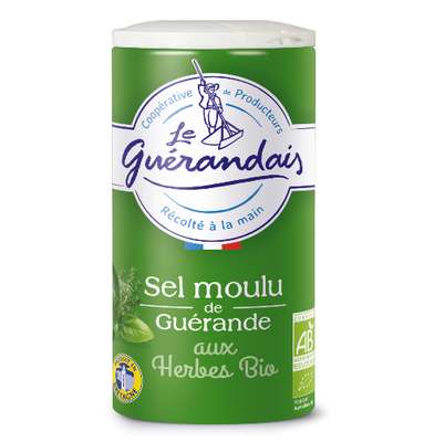 Sel moulu de guérande aux herbes BIO, Le Guérandais (125 g)