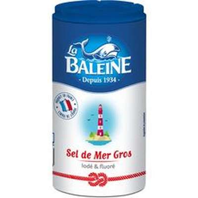 Gros sel de mer iodé et fluoré, La Baleine (500 g)