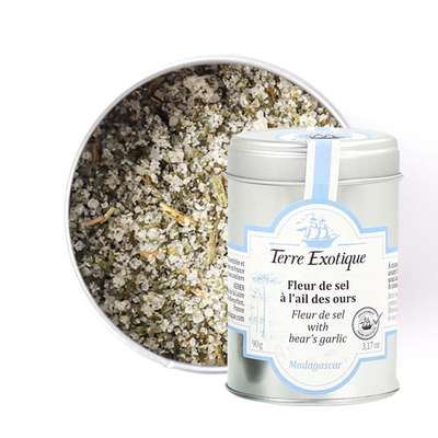 Fleur de sel à l'ail des ours, Terre Exotique (90 g)