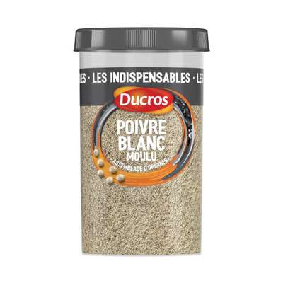 Poivre blanc moulu, Ducros (90 g)