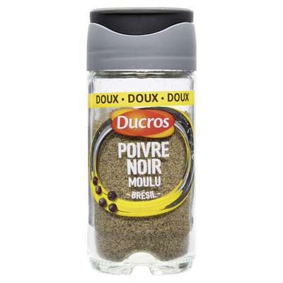 Poivre noir moulu doux n°5, Ducros (32 g)