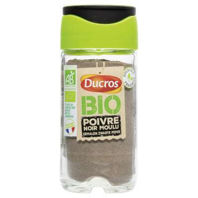 Poivre noir moulu BIO, Ducros (43 g)