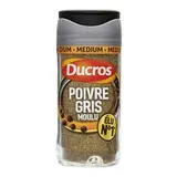 Poivre gris moulu classique n° 7, Ducros (36 g)