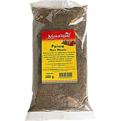 Poivre noir moulu, Mosaïque (250 g)