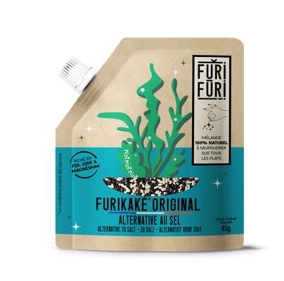 Furikaké original - Graines de sésame et algues de Bretagne, Furifuri (45 g)