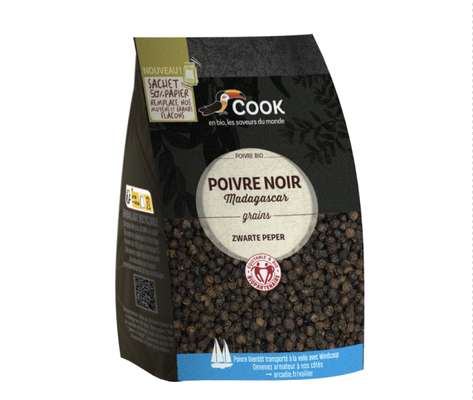Poivre noir en grain BIO, Cook (150 g)
