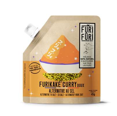 Furikaké Curry doux - Graines de sésame et algues de Bretagne, Furifuri (45 g)