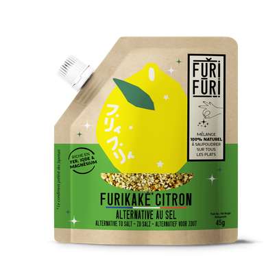 Furikaké citron - Graines de sésame et algues de Bretagne, Furifuri (45 g)