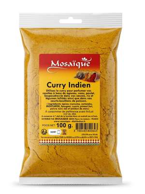 Curry indien moulu, Mosaique (100 g)