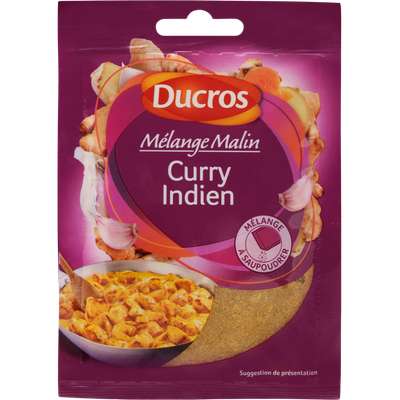 Assaisonnement pour Curry indien Mélange Malin, Ducros (20 g)