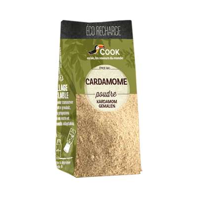 Cardamome en poudre - éco recharge BIO, Cook (35 g)
