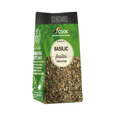 Basilic feuilles - éco recharge BIO, Cook (15 g)