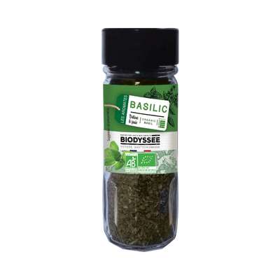 Basilic flacon en verre BIO, Biodyssée (15 g)