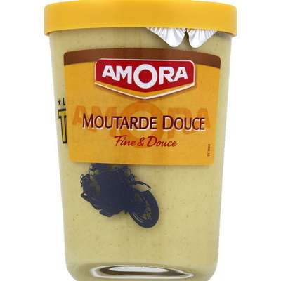 Moutarde douce verre tv, Amora (190 g)