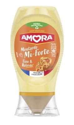 Moutarde mi-forte fine et relevée, Amora (260 g)
