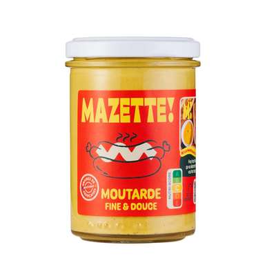 Moutarde nature et française BIO, Mazette ! (190 g)