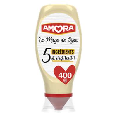 Mayonnaise de Dijon 5 ingrédients, Amora (400 g)