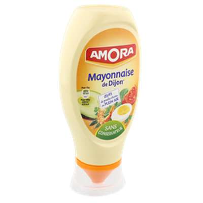 Mayonnaise nature sans conservateur, Amora  (415 g)