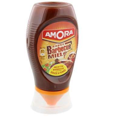 Sauce barbecue au miel flacon souple, Amora (282 g)