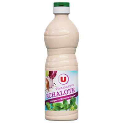 Vinaigrette allégée en matières grasses à l'échalote, U (50 cl)