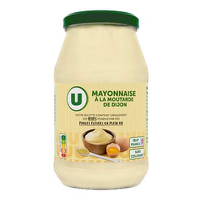 Mayonnaise moutarde Dijon, U (470 g)