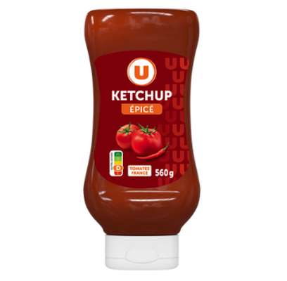 Ketchup épicé flacon souple, U (560 g)