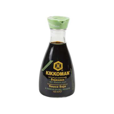 Sauce soja à teneur réduite en sel, Kikkoman (15 cl)