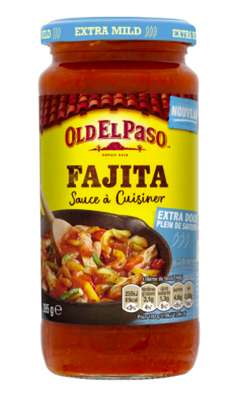 Sauce à cuisiner douce pour Fajitas, Old El Paso (395 g)