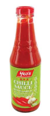 Sauce pimentée à l’ail, Yeo's (30 cl)