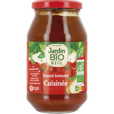 Sauce tomate cuisinée aux petits légumes BIO, Jardin Bio étic (510 g)